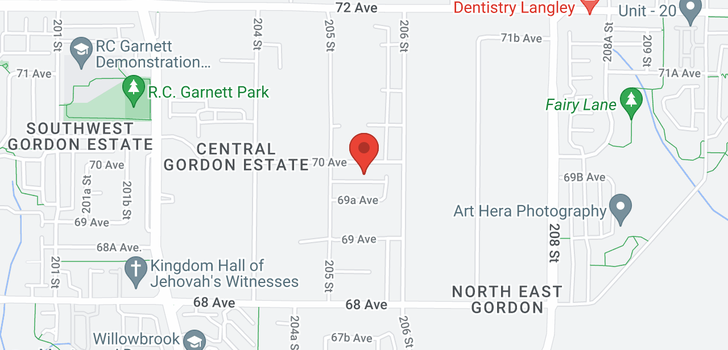 map of 20552 70 AVENUE